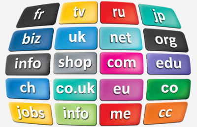 various domain name extensions